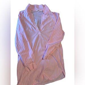 Victoria's Secret Light Pink striped night gown size women’s Medium